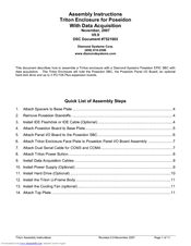 Diamond Systems Triton Assembly Instructions Manual