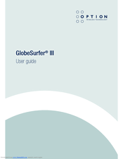 Option Wireless Technology GlobeSurfer III User Manual