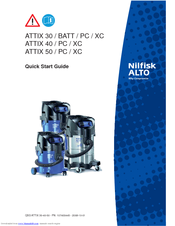 Nilfisk-ALTO ATTIX 30 BATT Quick Start Manual