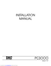 DSC PC3OOO Installation Manual