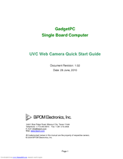BiPOM Electronics UVC Quick Start Manual