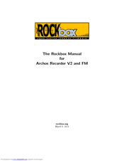 Rockbox Archos Recorder V2 User Manual