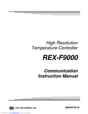 RKC INSTRUMENT REX-F9000 Communication Instruction Manual