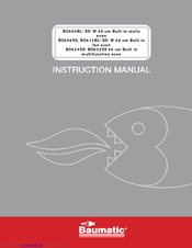 Baumatic BO612BL User Manual