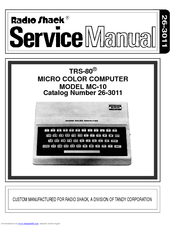 Radio Shack TRS-80 MC-10 Service Manual