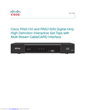 Cisco Xfinity RNG150N Manuals | ManualsLib