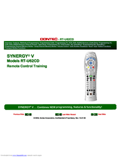 Contec DVR Remote Control RT-U62CD Training Manual