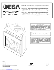 Desa (V)GM36 Installation Instructions Manual