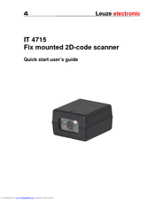Leuze IT 4715 Quick Start User Manual