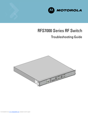 Motorola RFS7000 Series Troubleshooting Manual