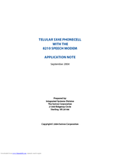 Sutron Telular SX4E Phonrcell Application Note