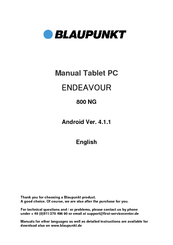 Blaupunkt Endeavour Manual