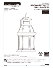 Portfolio VEL-02251102-PIR-BK User Instruction