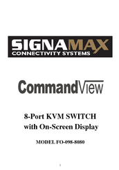 SignaMax CommandView FO-098-8080 User Manual