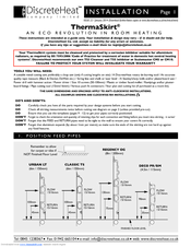 DiscreteHeat ThermaSkirt Installation Instructions Manual