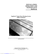 Alternate Energy Technologies EagleSun DX-50-26 Installation, Operation And Maintenance Manual