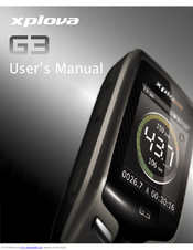 Xplova G3 User Manual