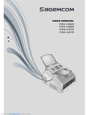 SAGEMCOM FAX 4560 User Manual