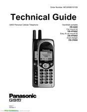 Panasonic G600 Technical Manual