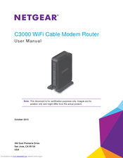 NETGEAR C3000 User Manual