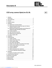 Erhardt+Leimer OL 80 Installation And Operation Instructions Manual