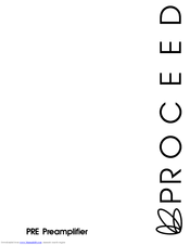 PROCEED PRE User Manual