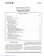 Ericsson EDACS MTL Maintenance Manual