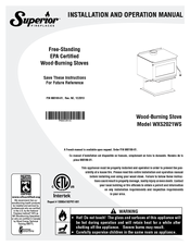 Superior WXS2021WS Installation And Operation Manual