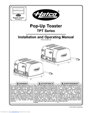 Hatco TPT-240 Installation And Operating Manual