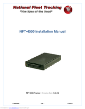 National Fleet Tracking NFT-4550 Installation Manual