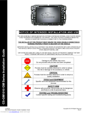 CarShow CS-GM1010 Installation Manual