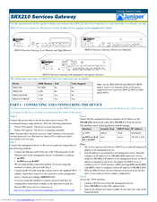 Juniper SRX210B Getting Started Manual