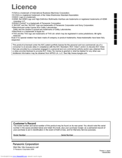 Panasonic Viera TH-P50V10R Operating Instructions Manual