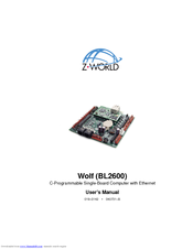 Z-World Wolf BL2600 User Manual