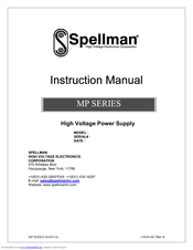 Spellman MR Series Instruction Manual