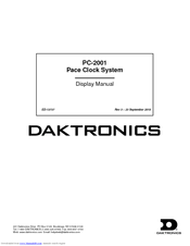 Daktronics PC-2001 User Manual