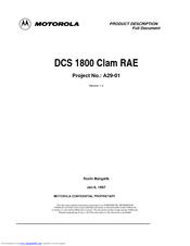 Motorola DCS 1800 Clam RAE Product Description