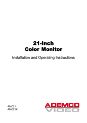 ADEMCO AMC21X Installation And Operating Instructions Manual