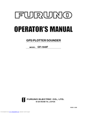 Furuno GP-1640F Operator's Manual