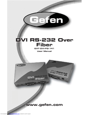 Gefen EXT-DVI-FO-141 User Manual
