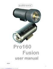 Subtronic Pro 160 Fusion User Manual