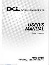 Planex Mini-101U User Manual