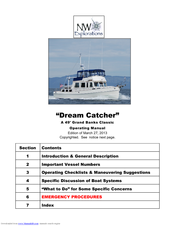 Dream Catcher Grand Banks 49 Classic Operating Manual