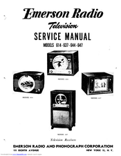 Emerson 614 Service Manual
