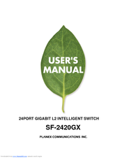 Planex SF-2420GX User Manual
