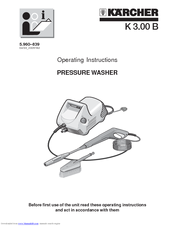 Kärcher K 3.00 B Operating Instructions Manual
