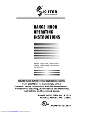 K-Star 3388C IS Operating Instructions Manual