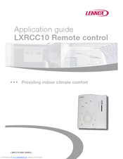 Lennox LXRCC10 Application Manual