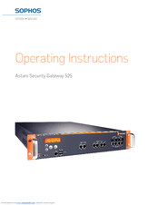 Astaro Astaro Security Gateway 525 Operating Instructions Manual