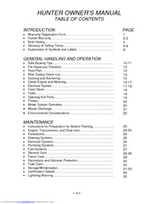 Hunter H356 Owner's Manual